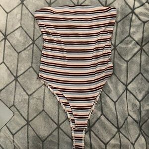 striped bodysuit